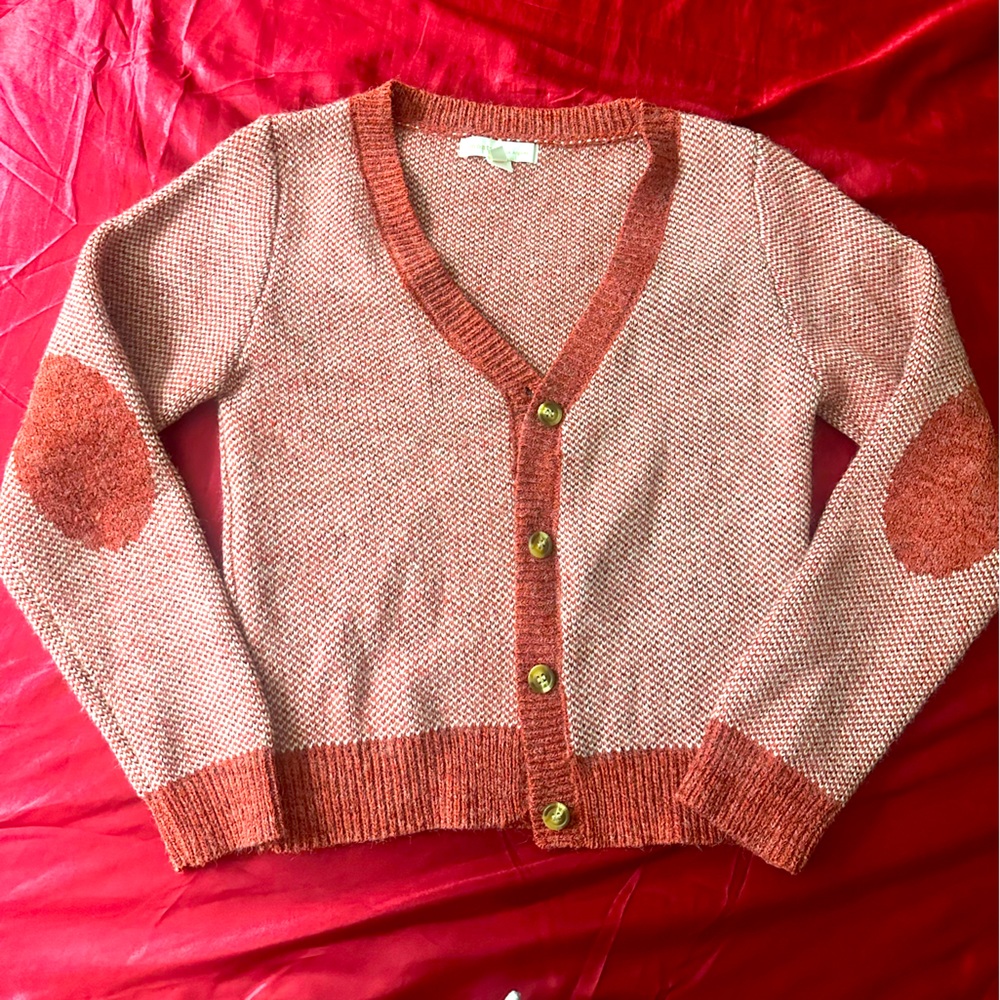 Rust color Button sweater